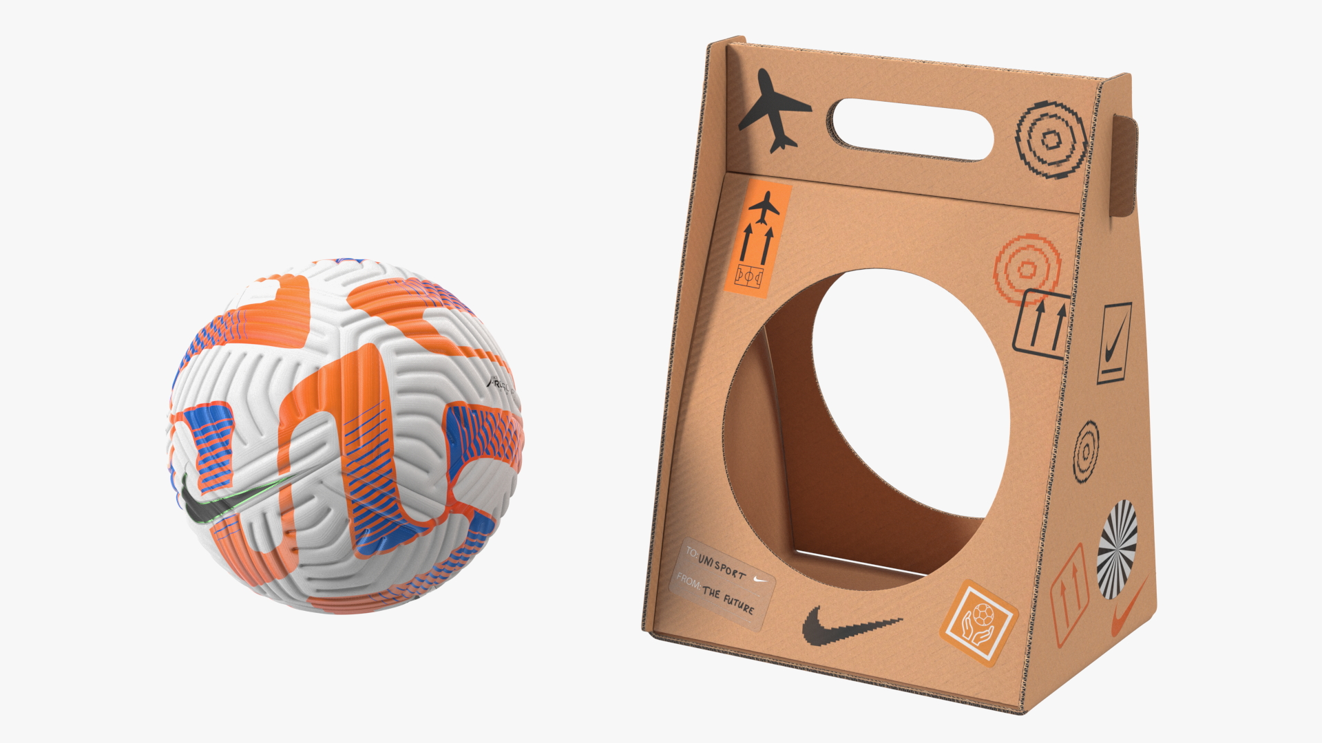 3D model Nike Premier League 2022-23 Flight Official Match Ball in Package