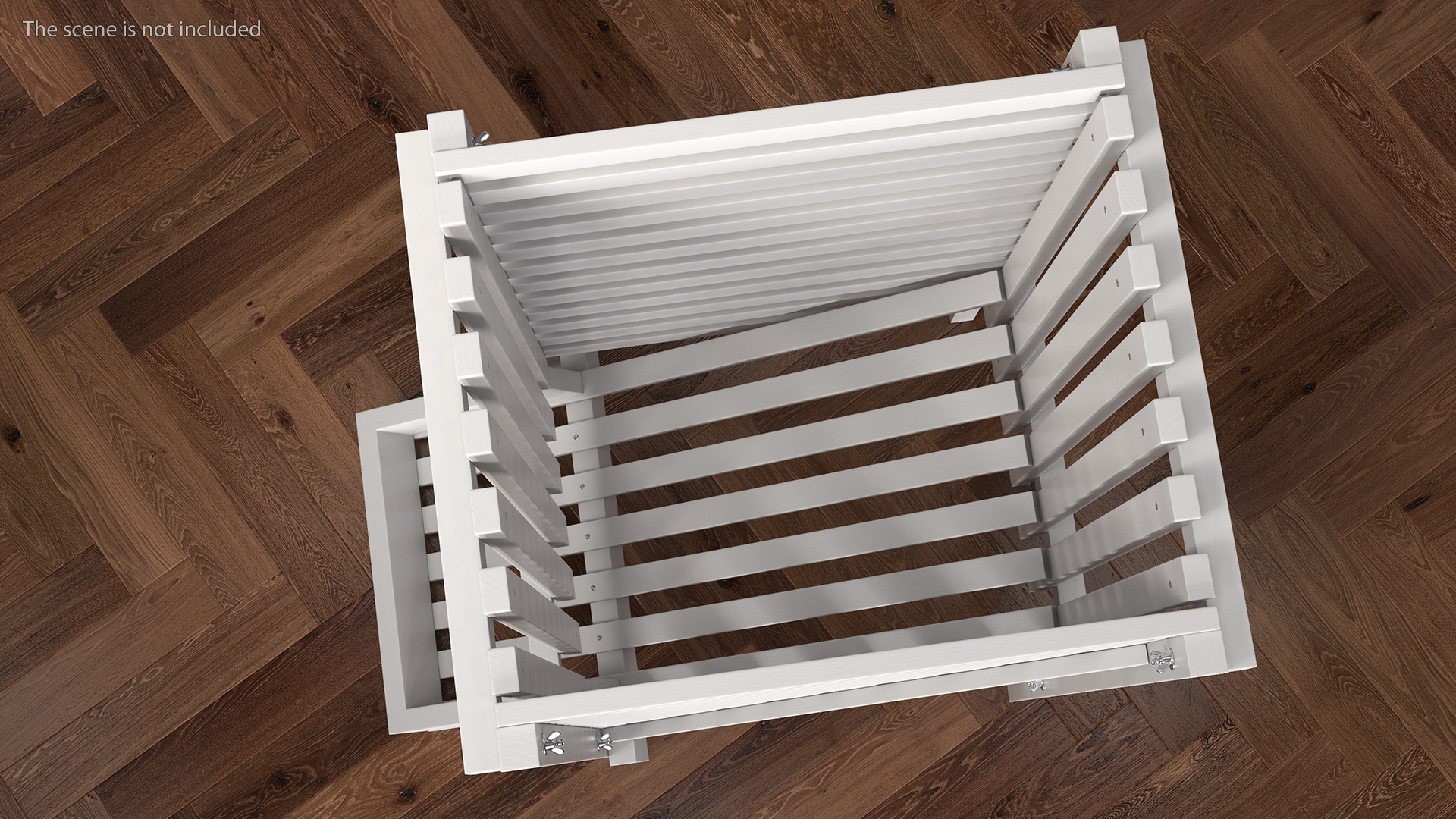 Wooden Vegetable Rack White 3D