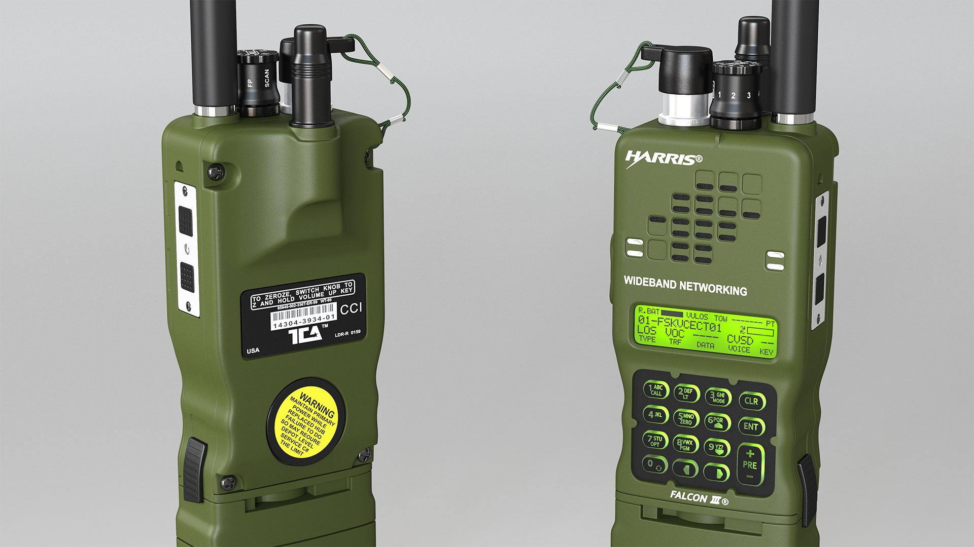 3D L3Harris Falcon ANPRC-152A Wideband Networking Handheld Radio