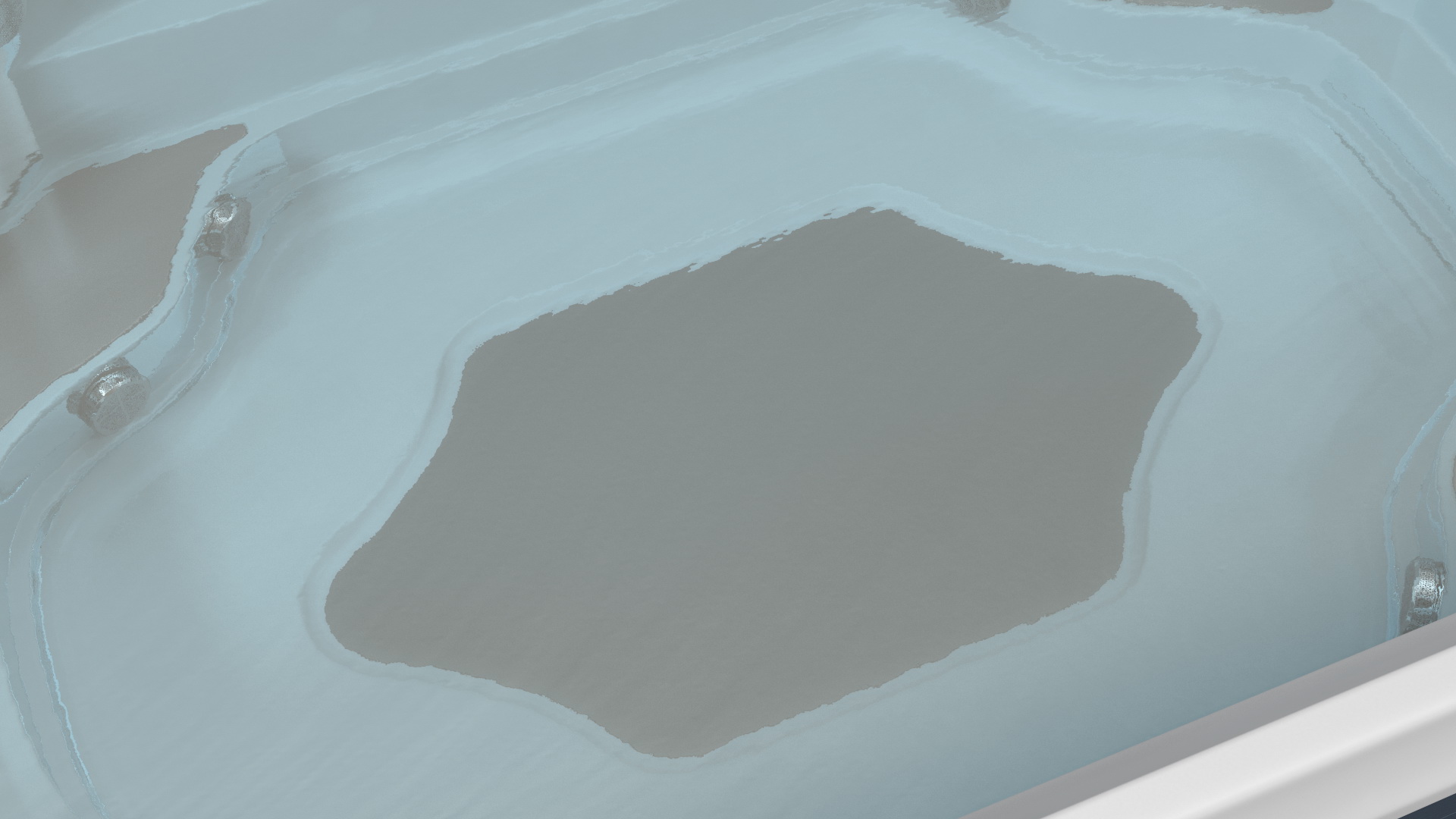 Spa Hot Tub with Water 3D