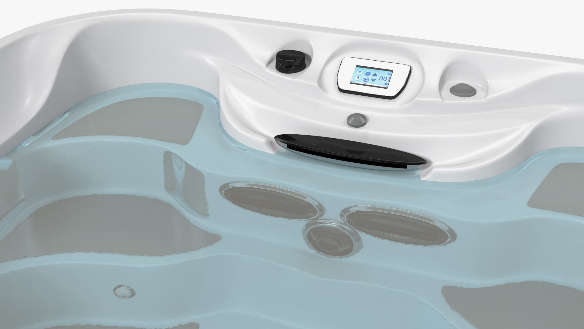 Spa Hot Tub with Water 3D