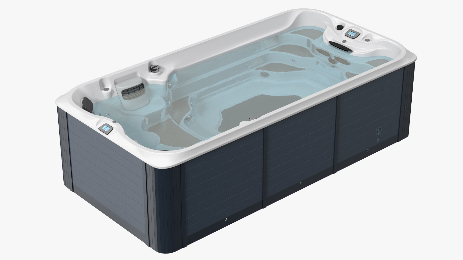 Spa Hot Tub with Water 3D
