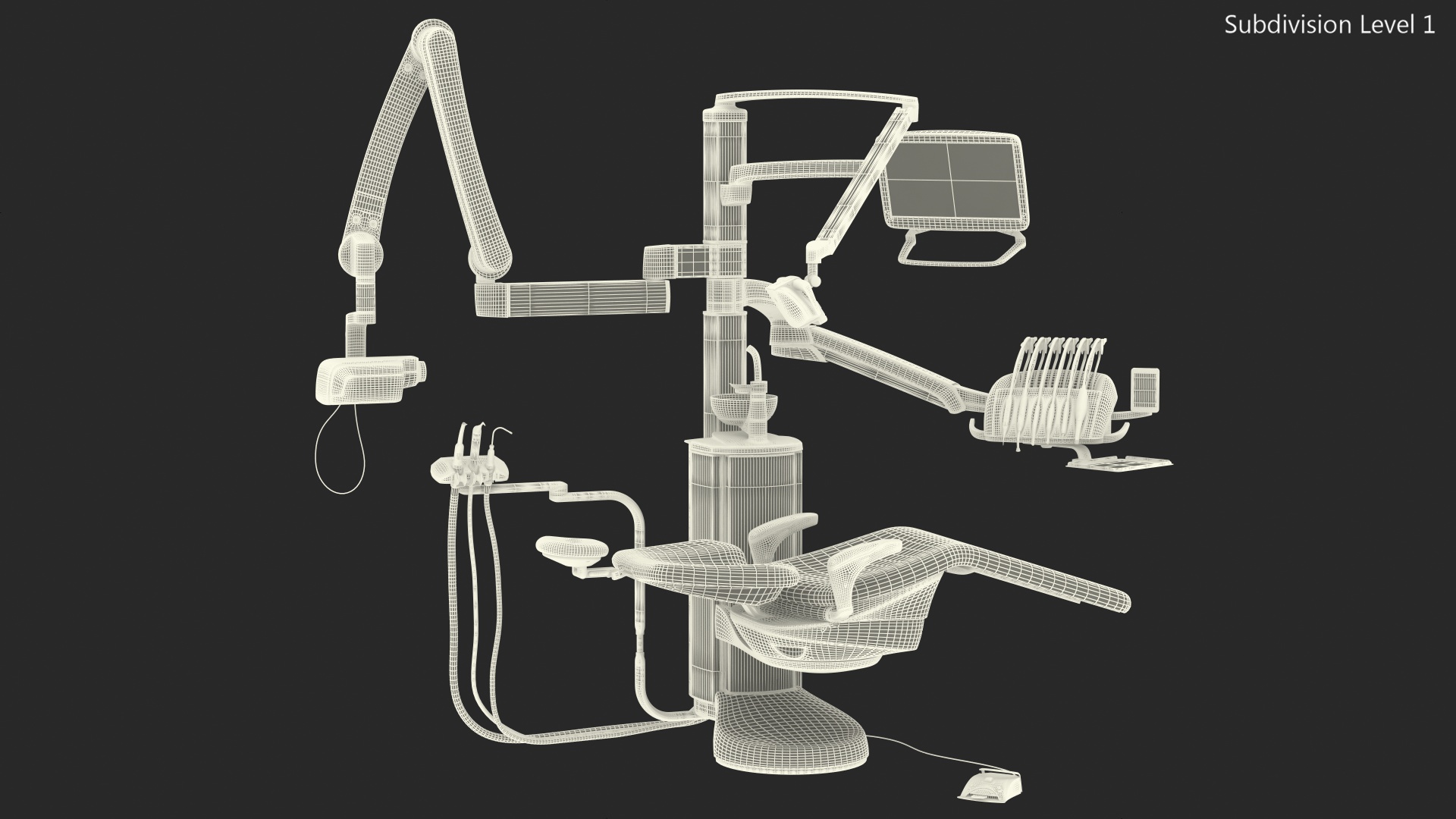 3D Modern Dental Unit model