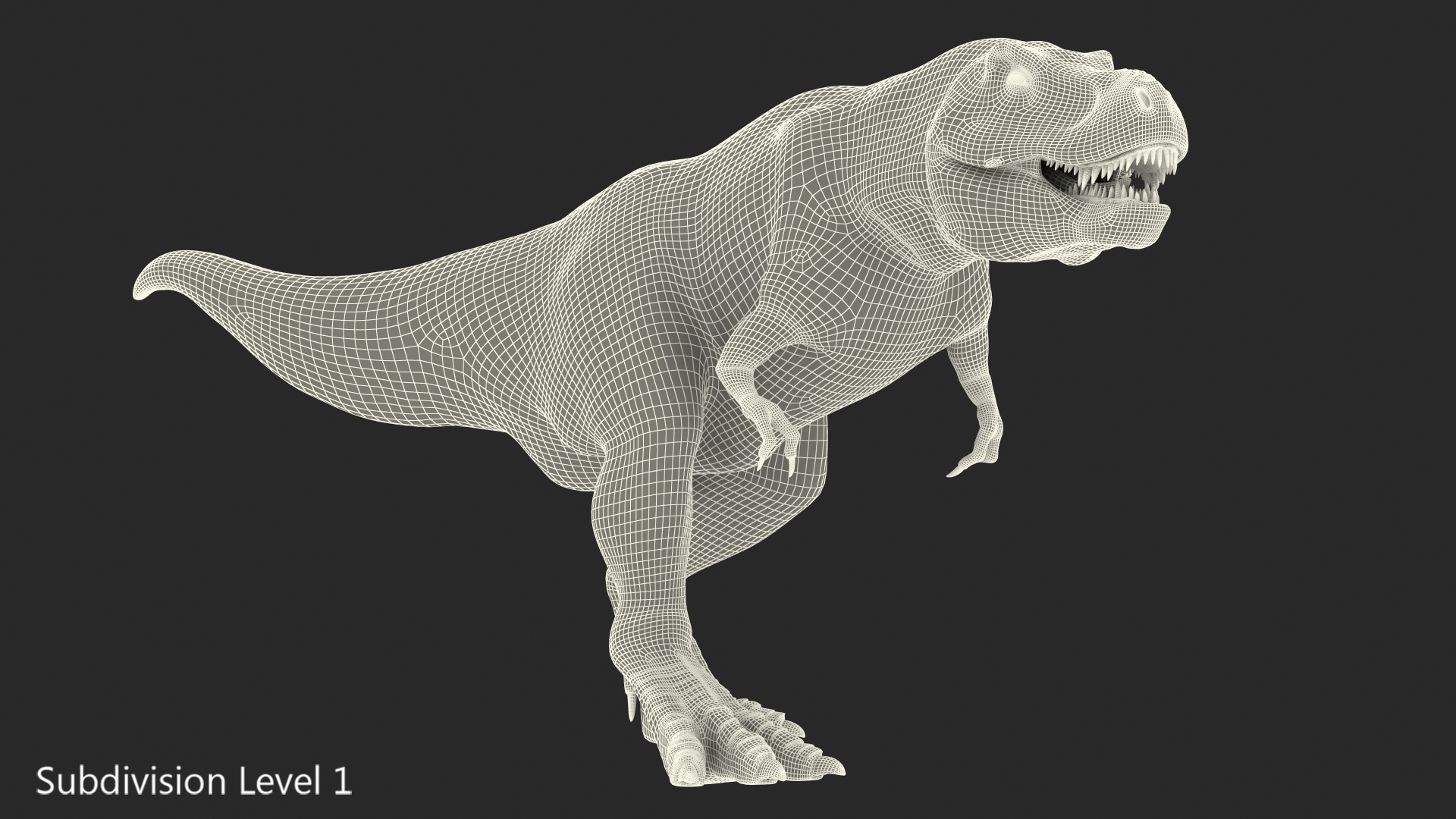 3D Animated Tyrannosaurus Rex Walking Rigged