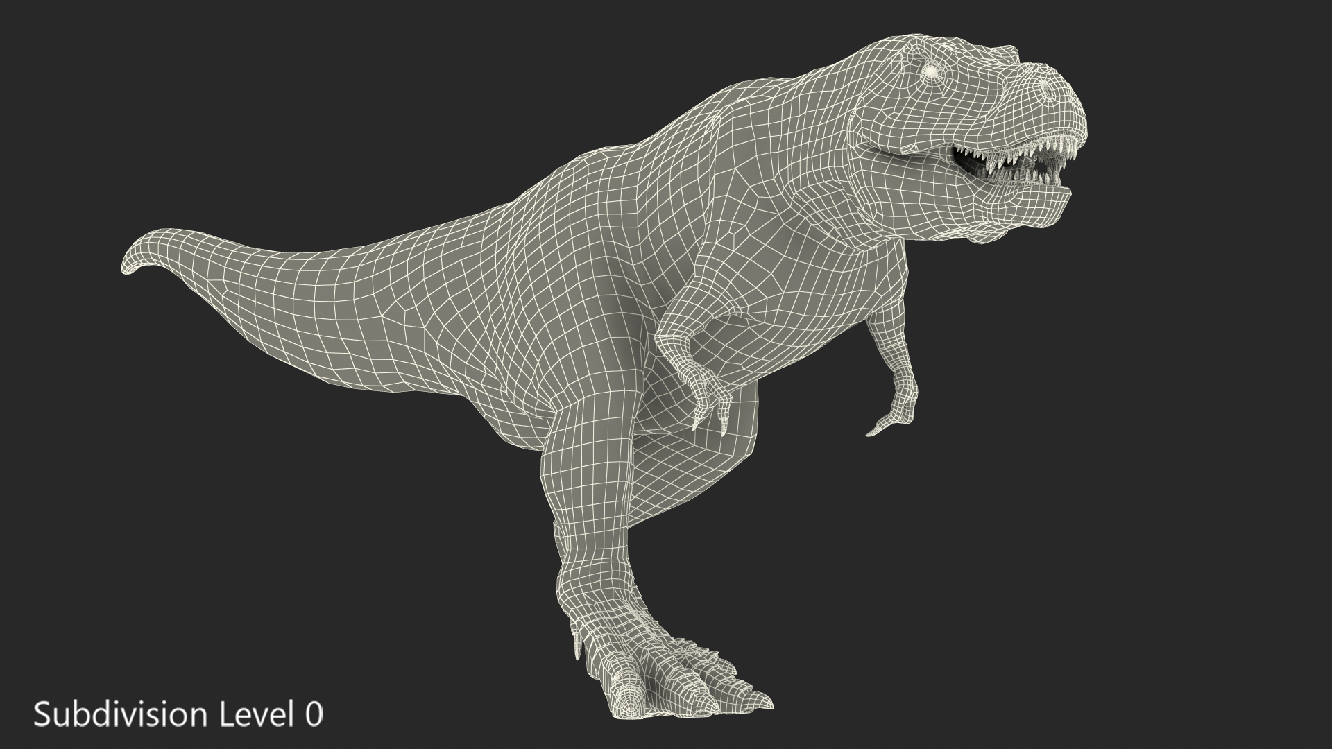 3D Animated Tyrannosaurus Rex Walking Rigged