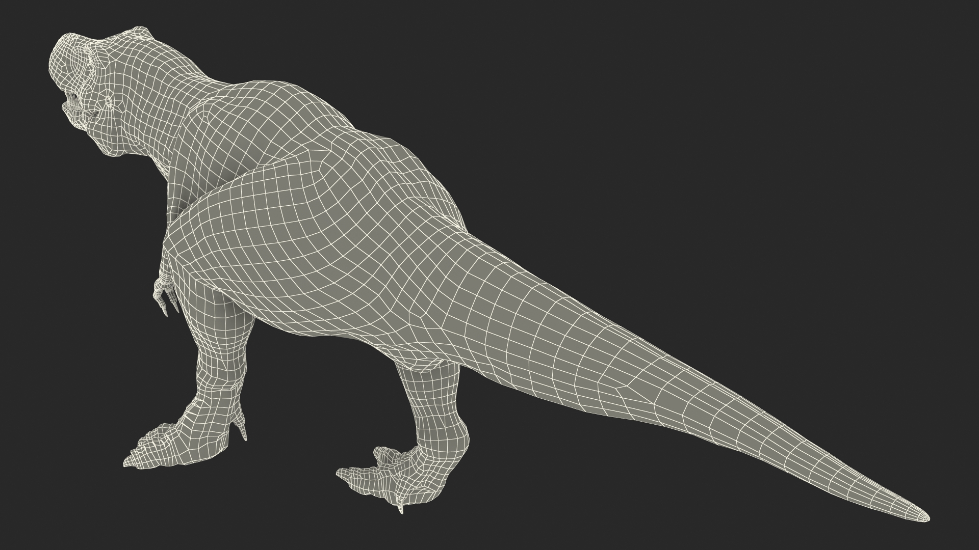3D Animated Tyrannosaurus Rex Walking Rigged