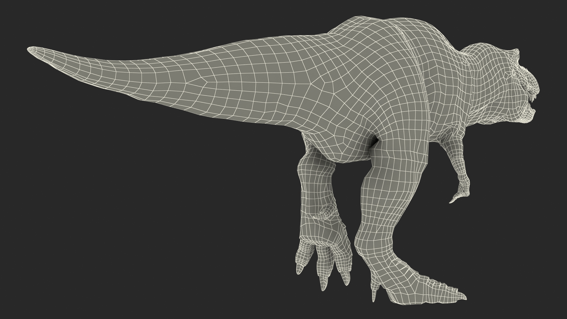 3D Animated Tyrannosaurus Rex Walking Rigged