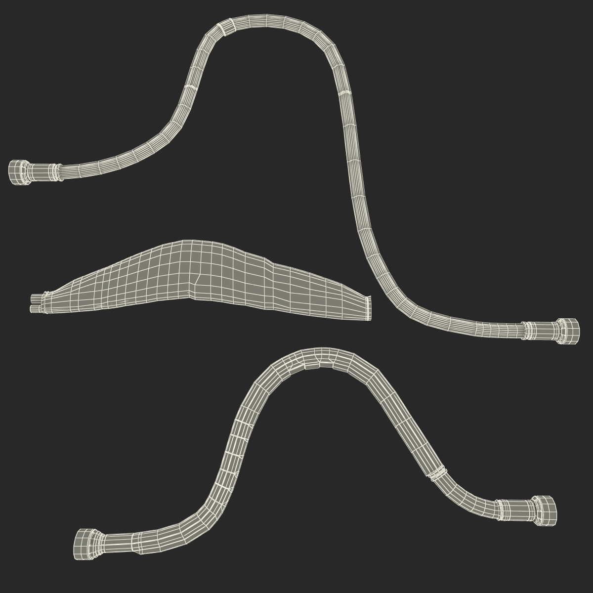 3D Industrial Cables Set 2 model
