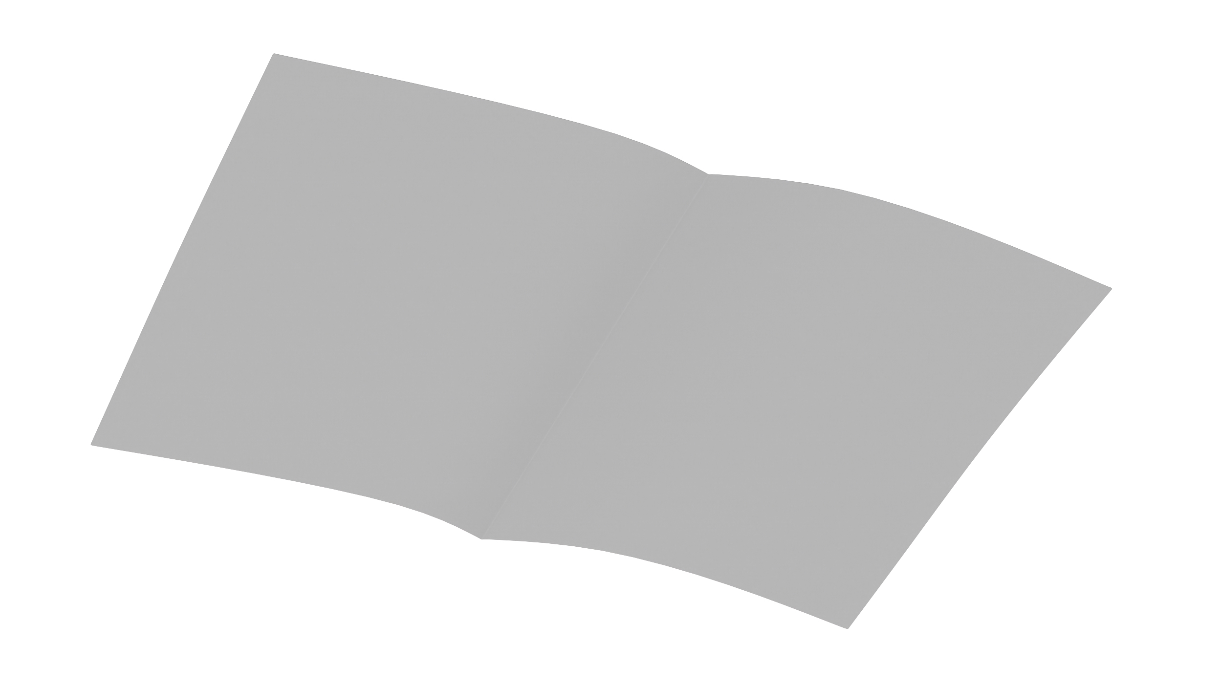 White Paper Sheet Folded 3D model