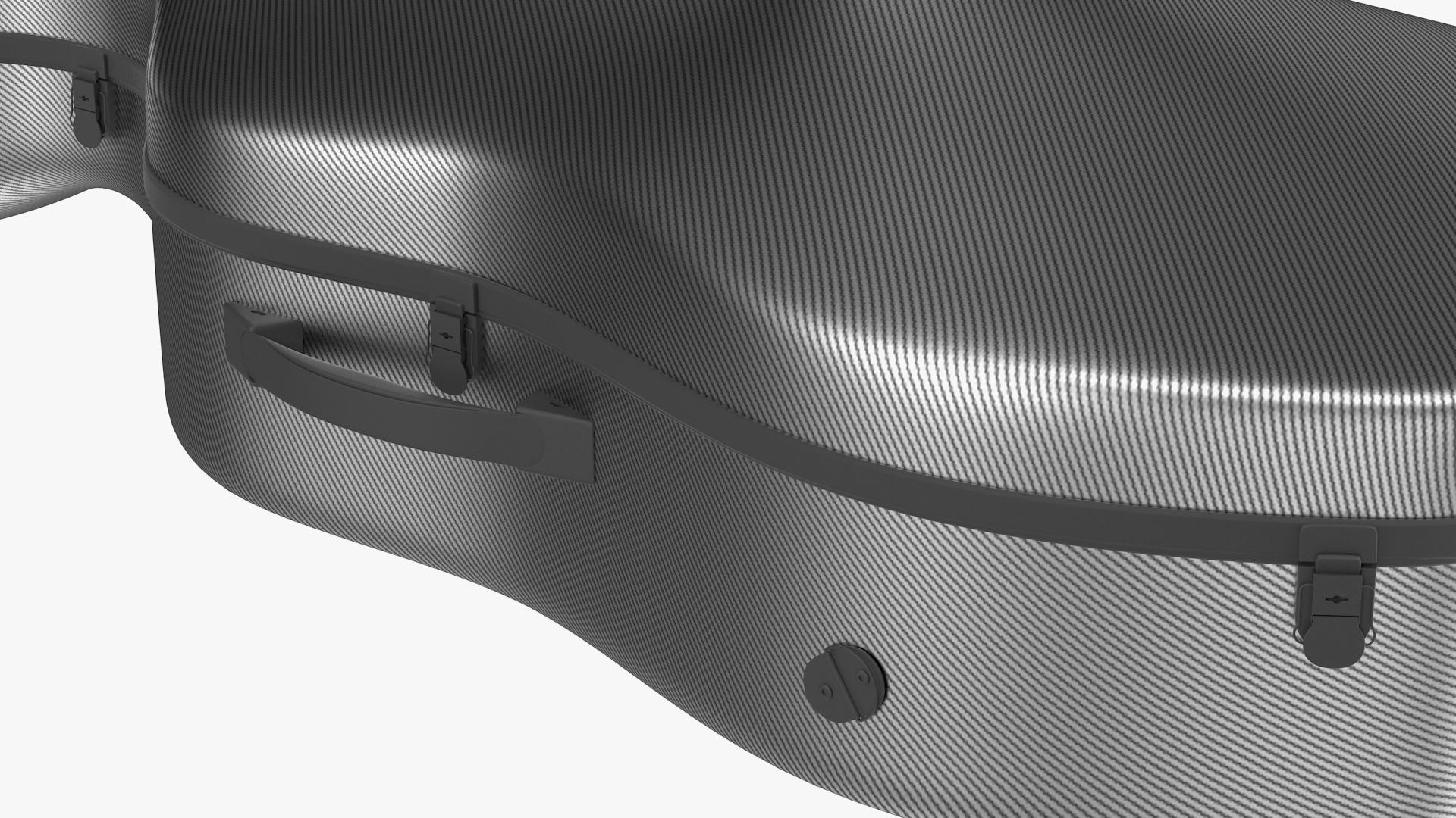 Carbon Classic Cello Case Closed 3D