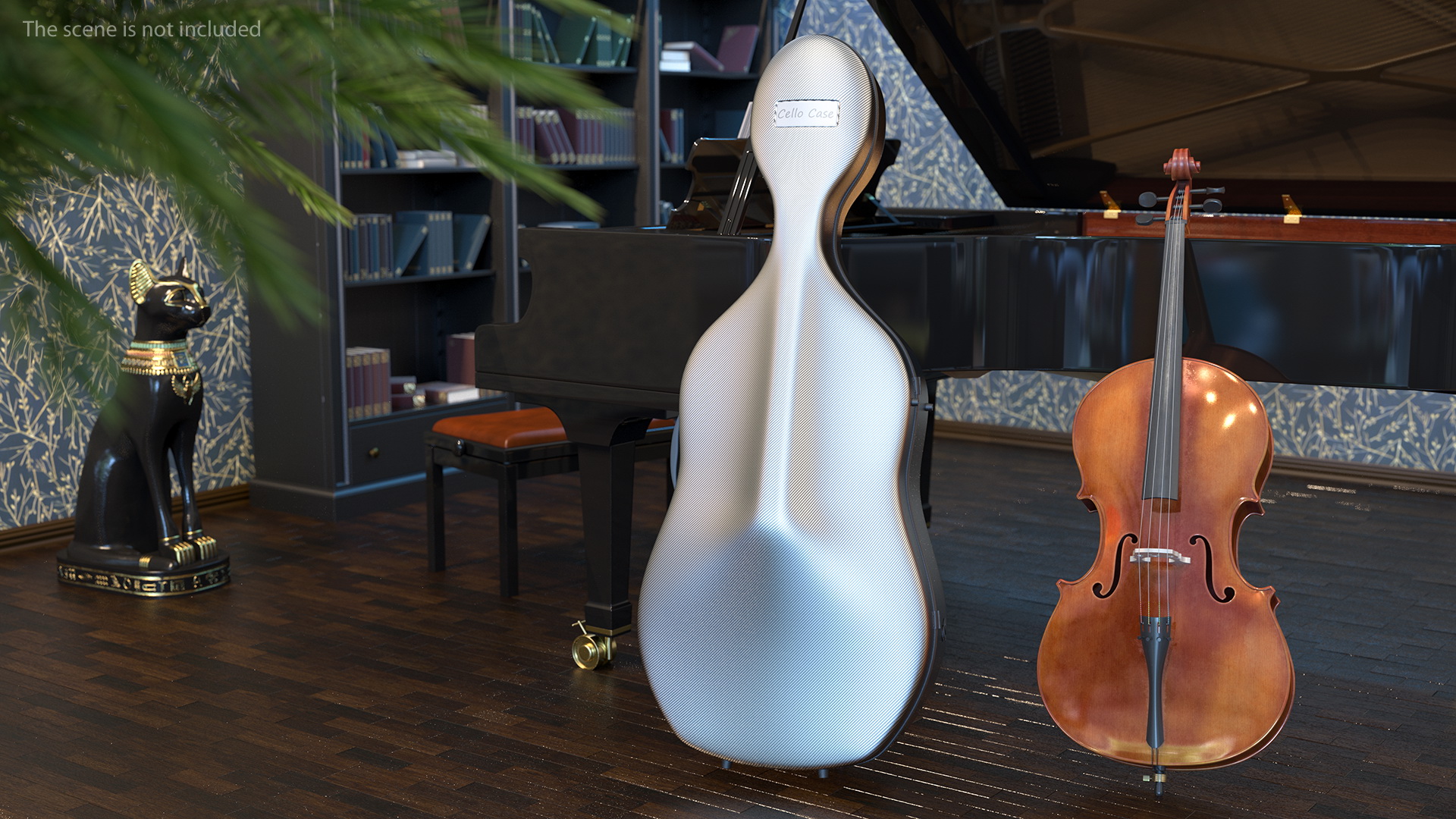 Carbon Classic Cello Case Closed 3D