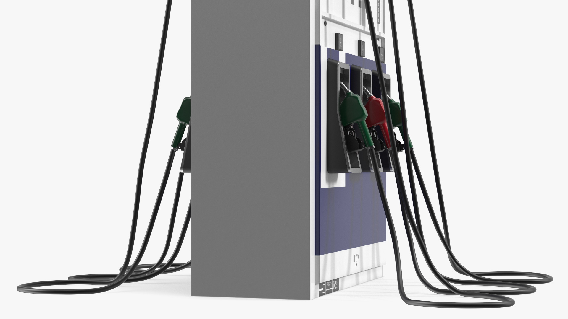 3D Gas Pump Blue model
