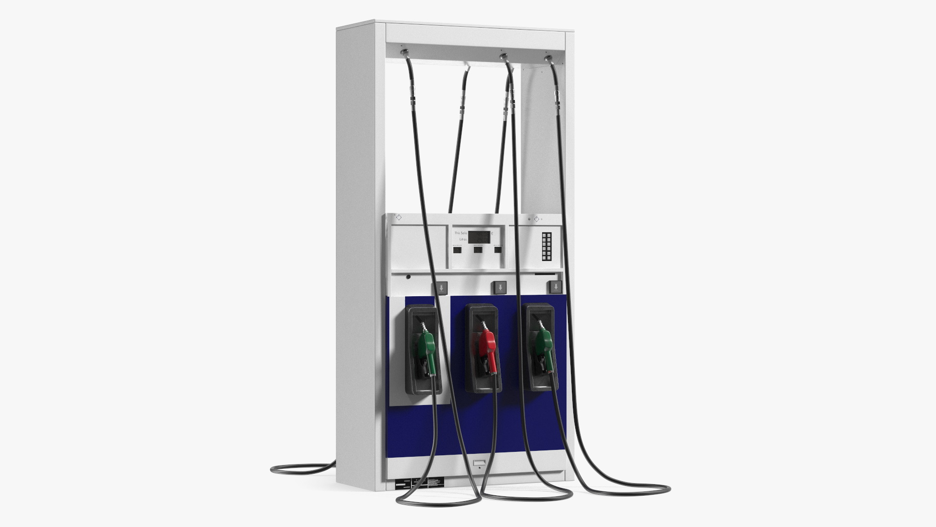 3D Gas Pump Blue model