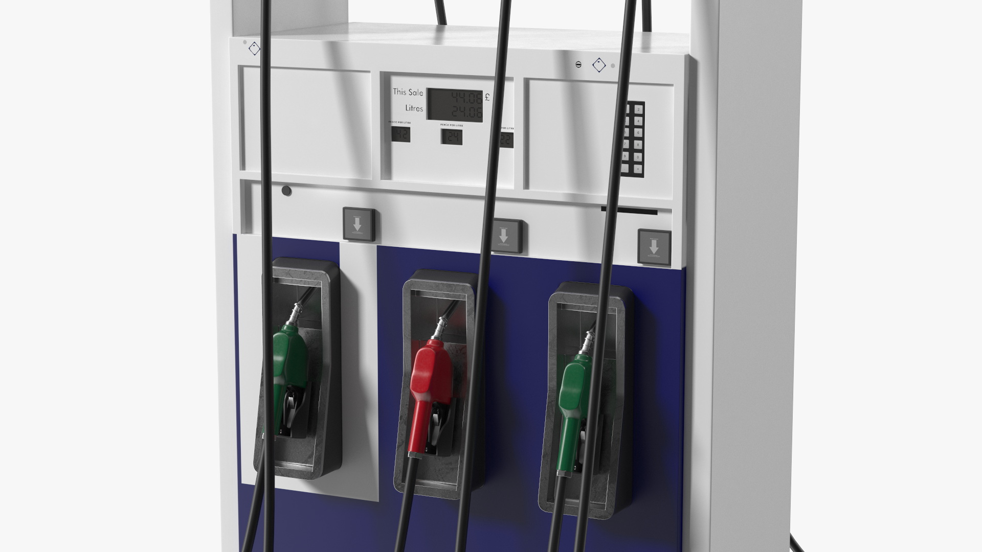 3D Gas Pump Blue model