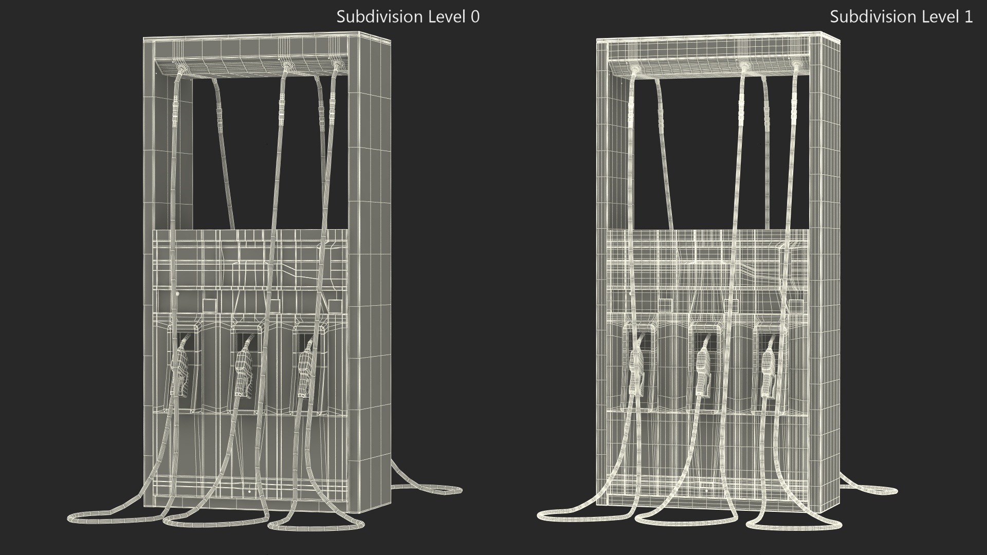 3D Gas Pump Blue model