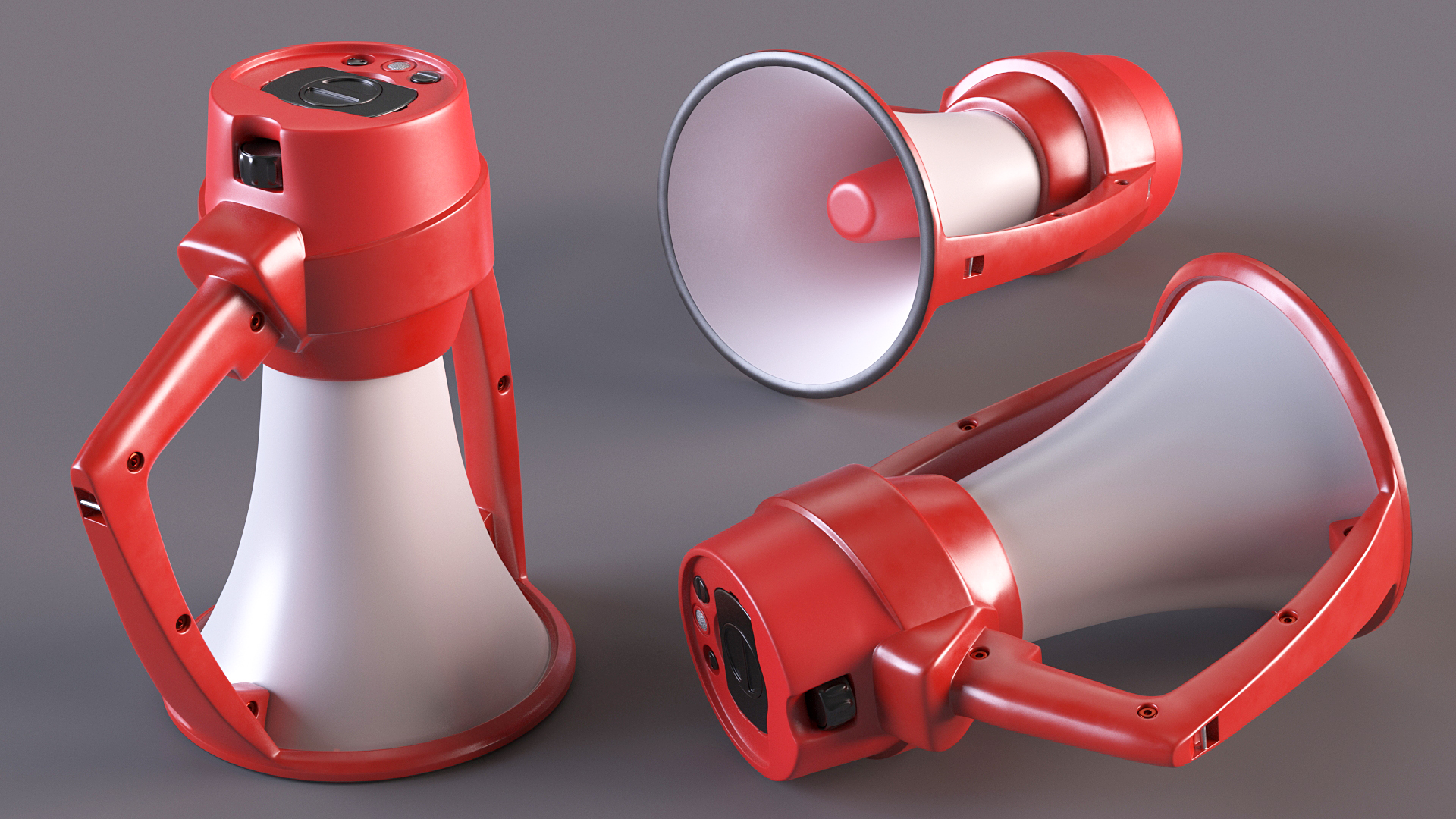 3D Electric Handheld Waterproof Megaphone model