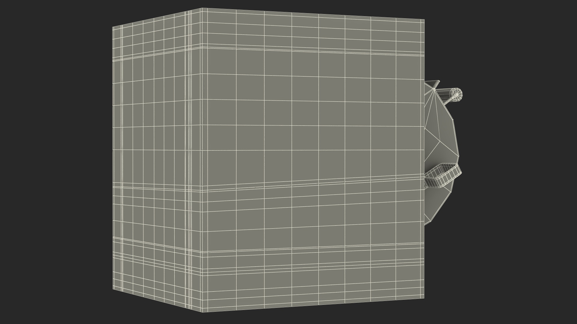 3D Drop Box Open model