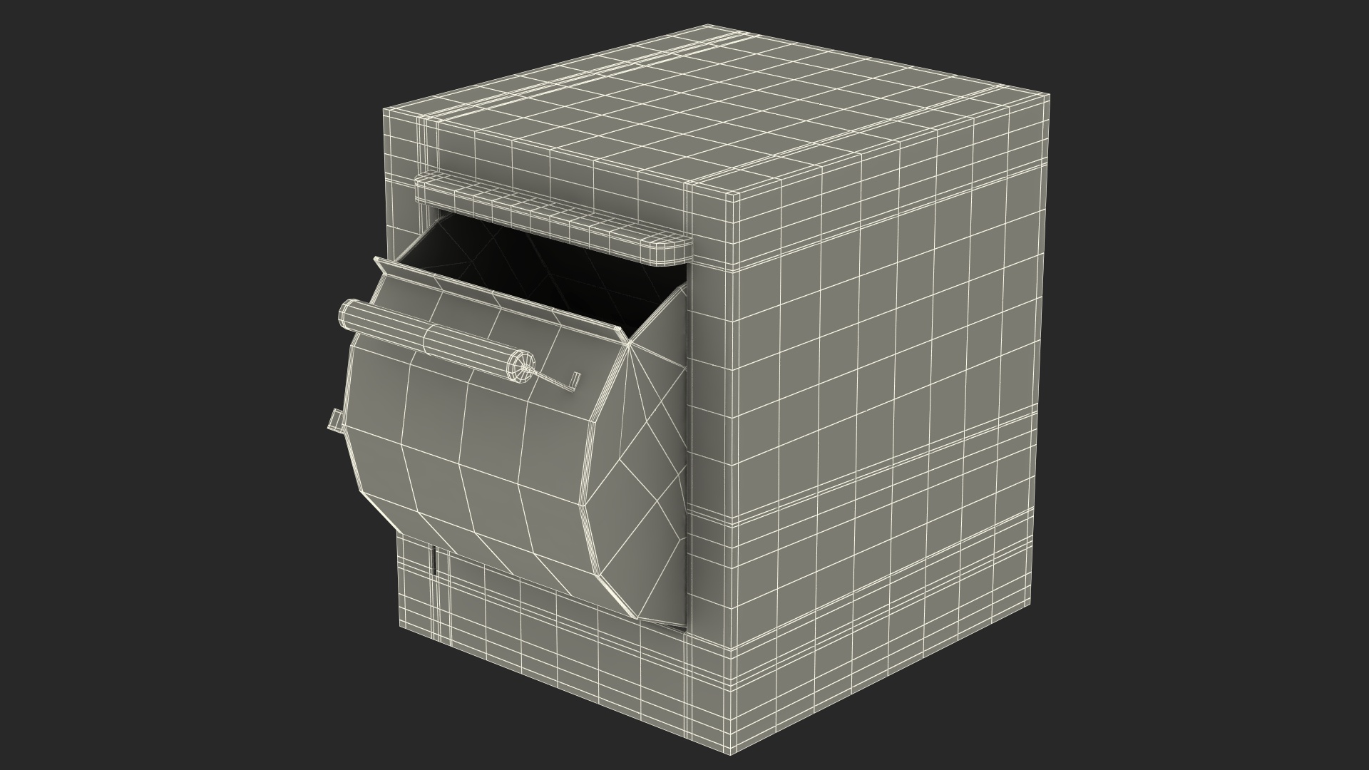 3D Drop Box Open model