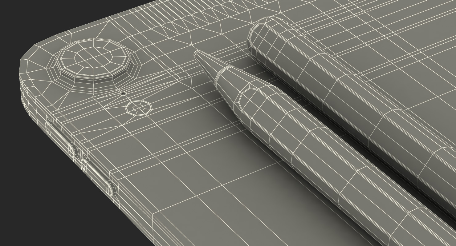 3D Apple iPad Pro with Pencil