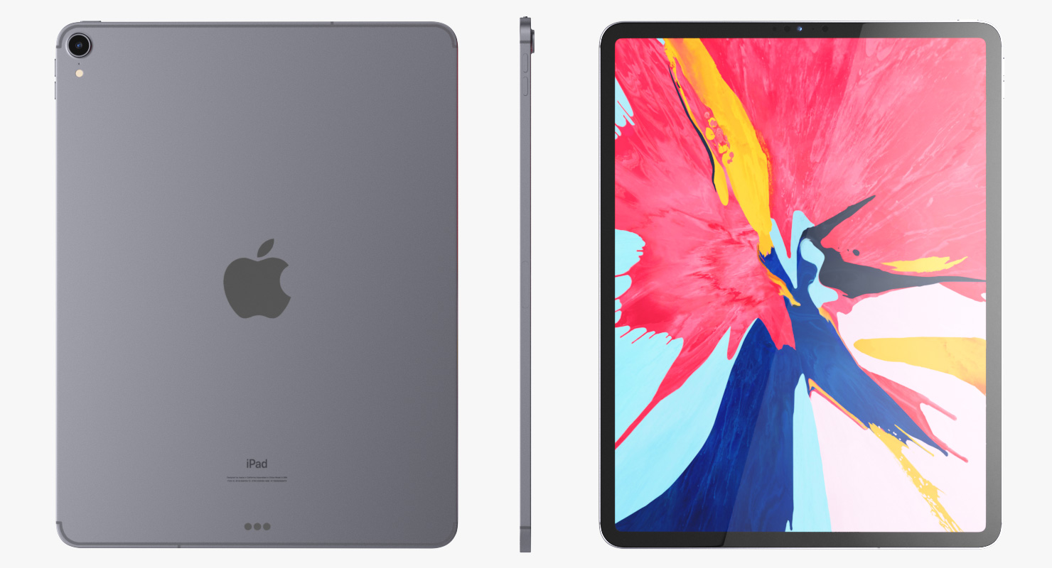 3D Apple iPad Pro with Pencil