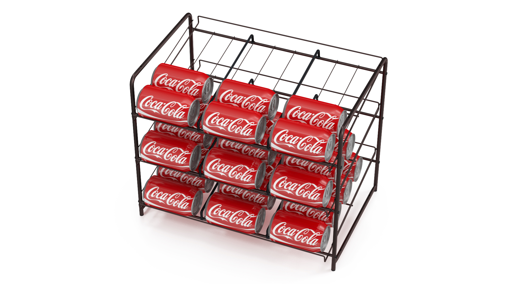 3D Beverage Dispenser with Cola Cans model