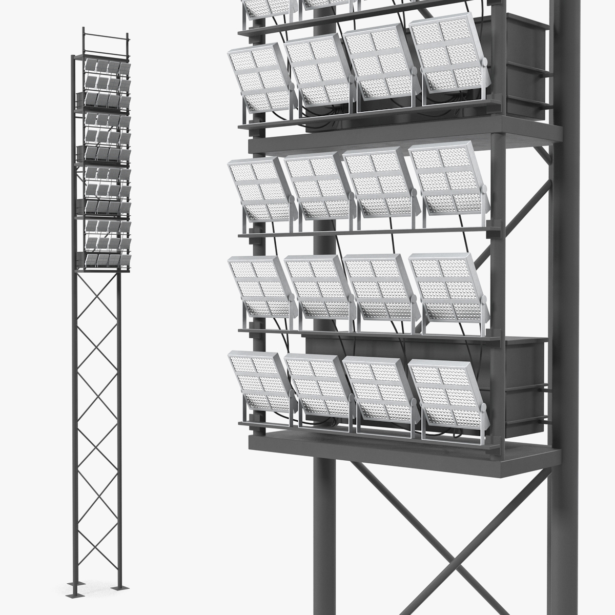 Stadium Lighting Pole, view 3