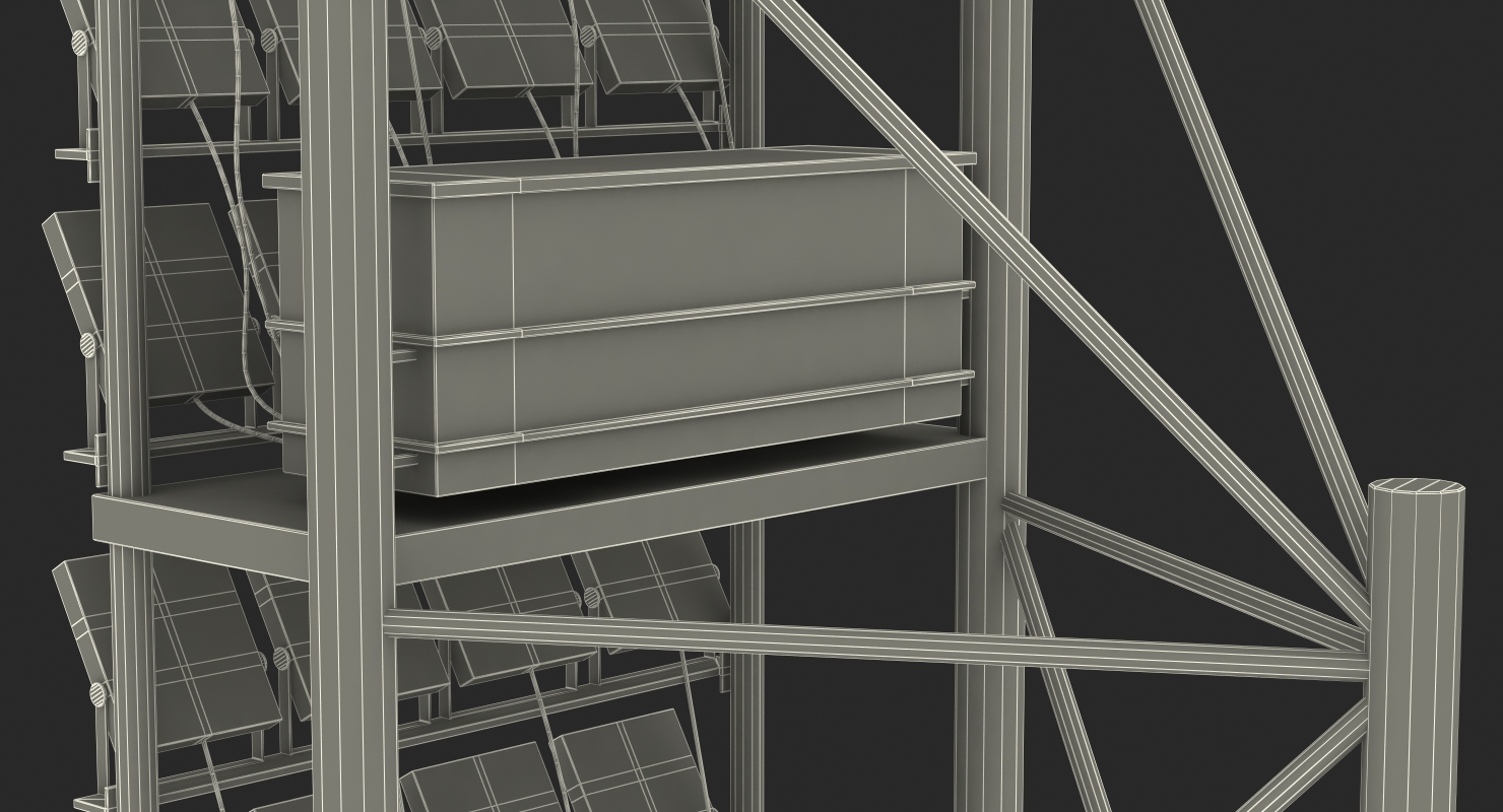 3D Stadium Lighting Pole