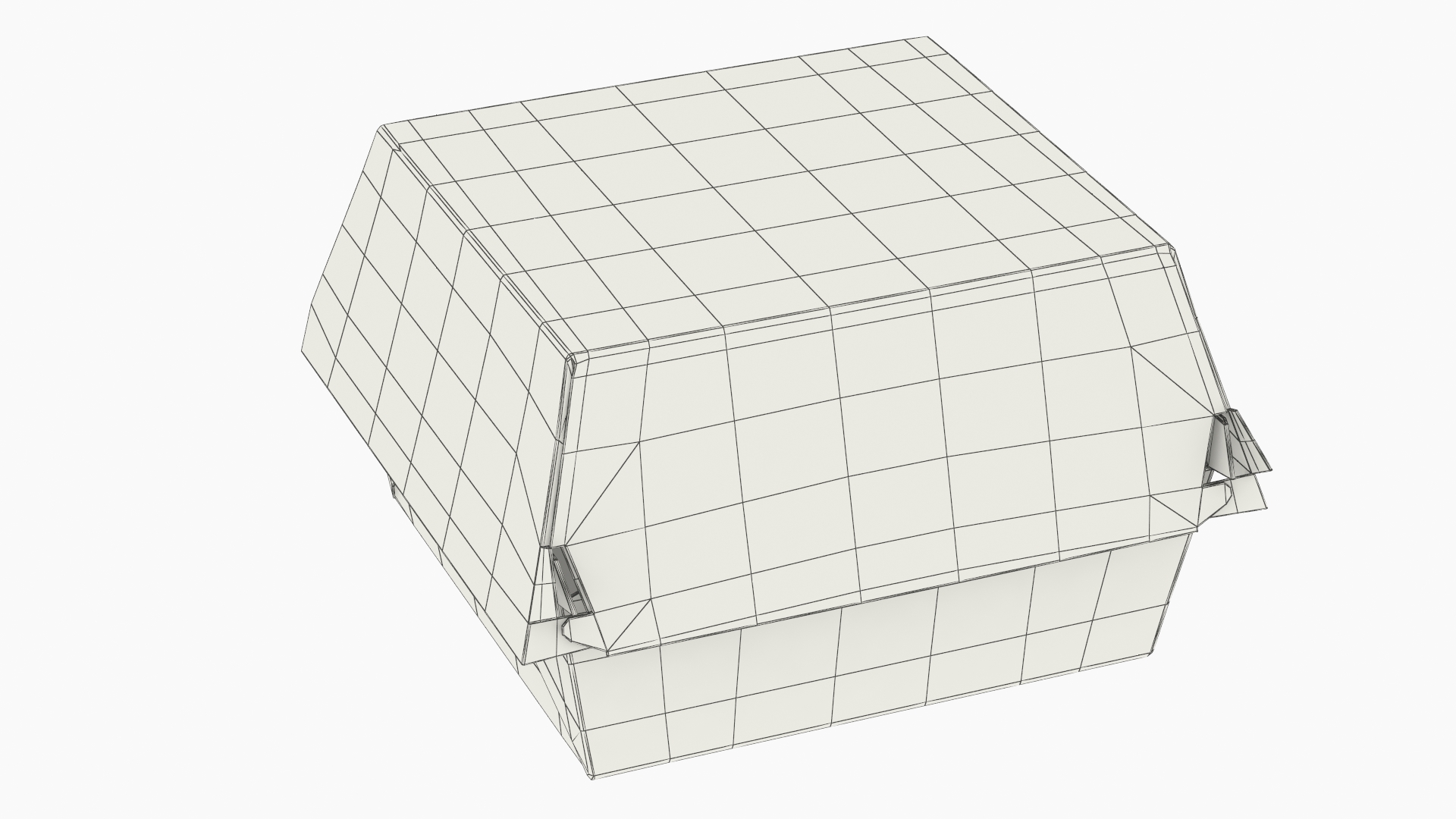 Burger Clamshell Box White - view 7