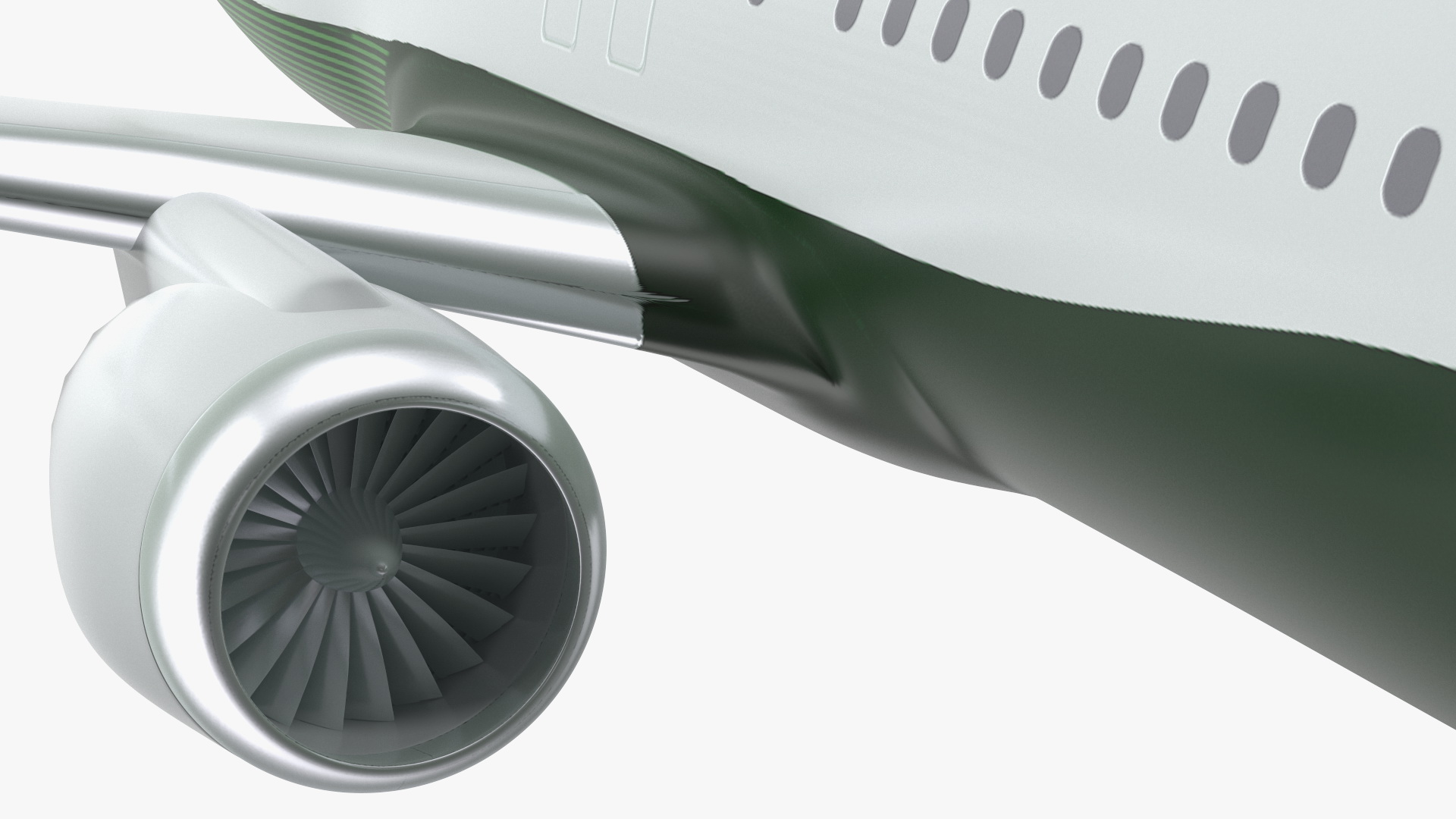 Turbofan Aircraft Scale Model 3D model