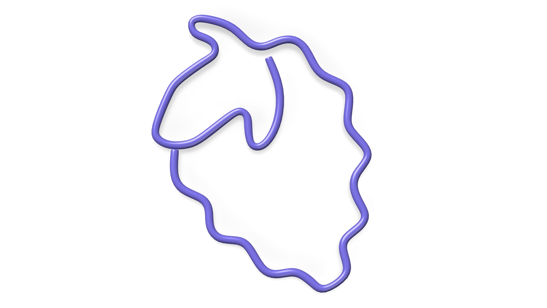 3D Berry Shaped Paper Clip model