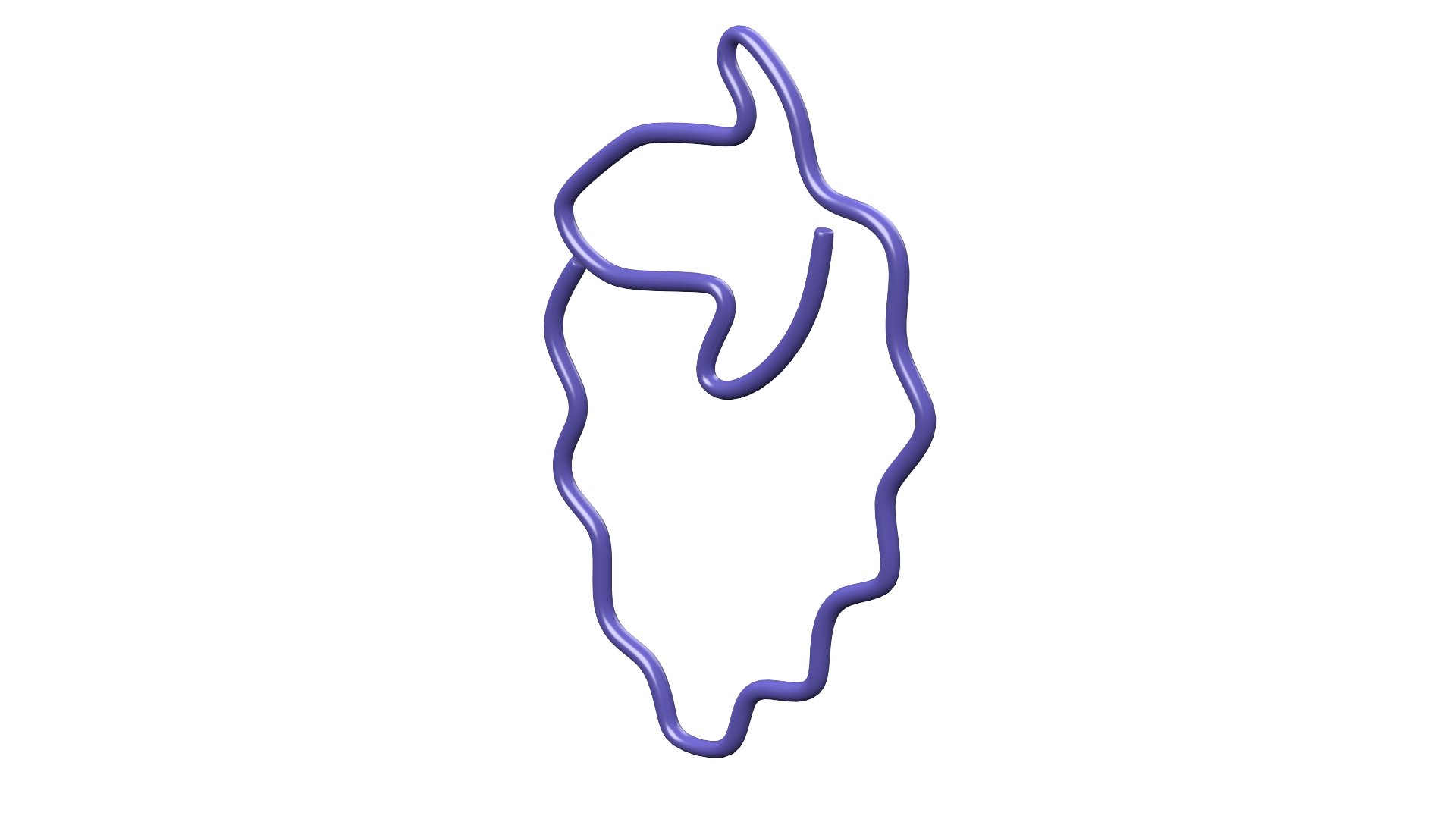 3D Berry Shaped Paper Clip model