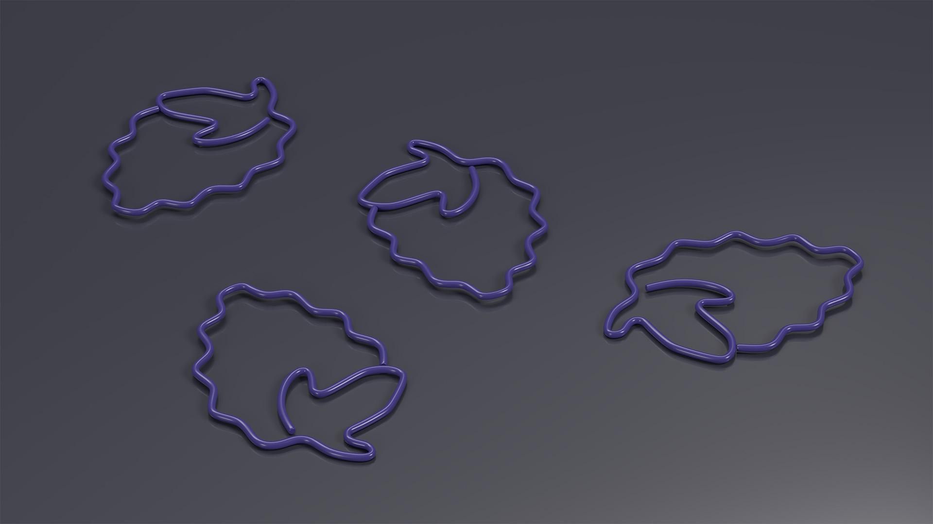 3D Berry Shaped Paper Clip model