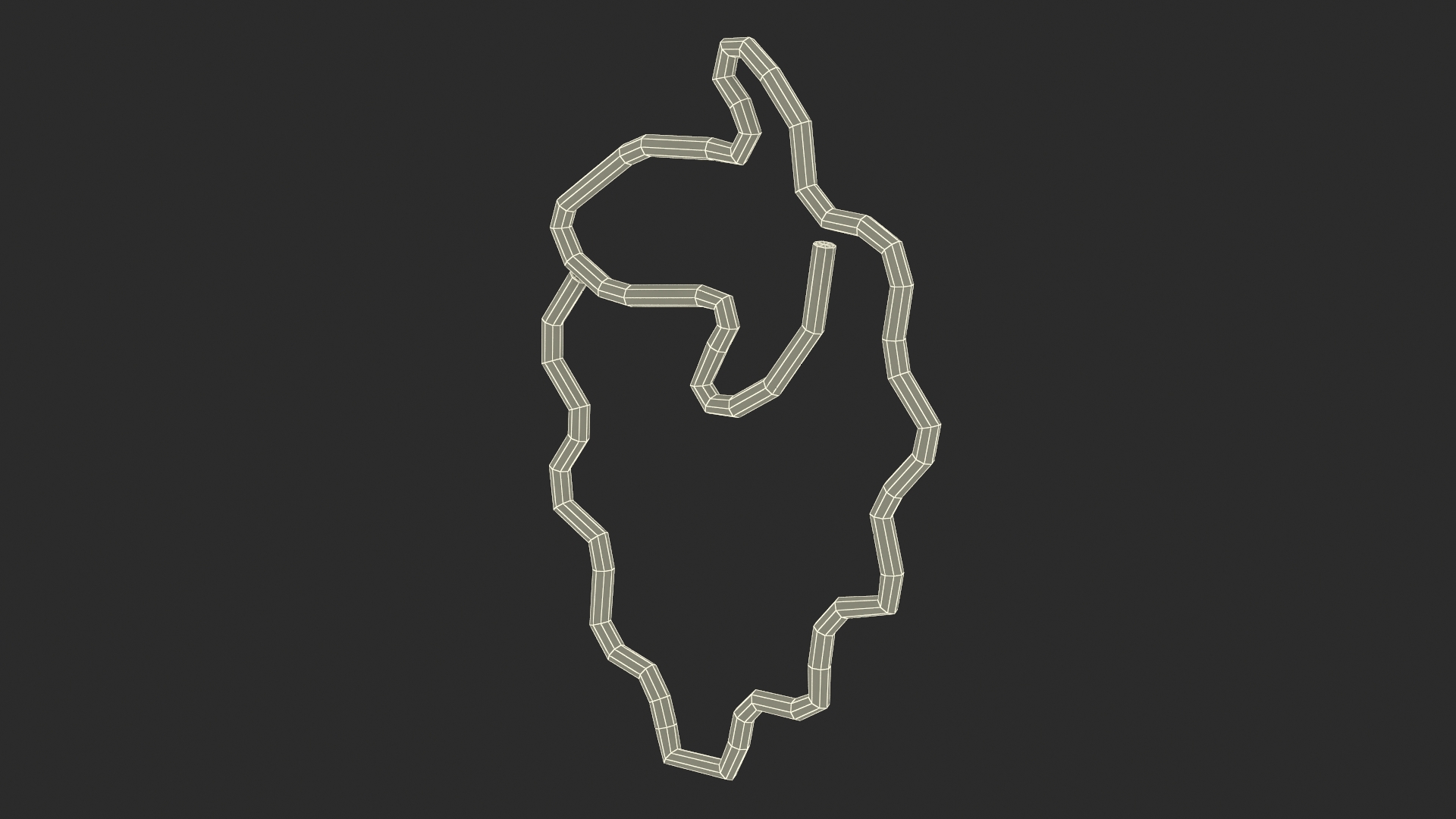 3D Berry Shaped Paper Clip model