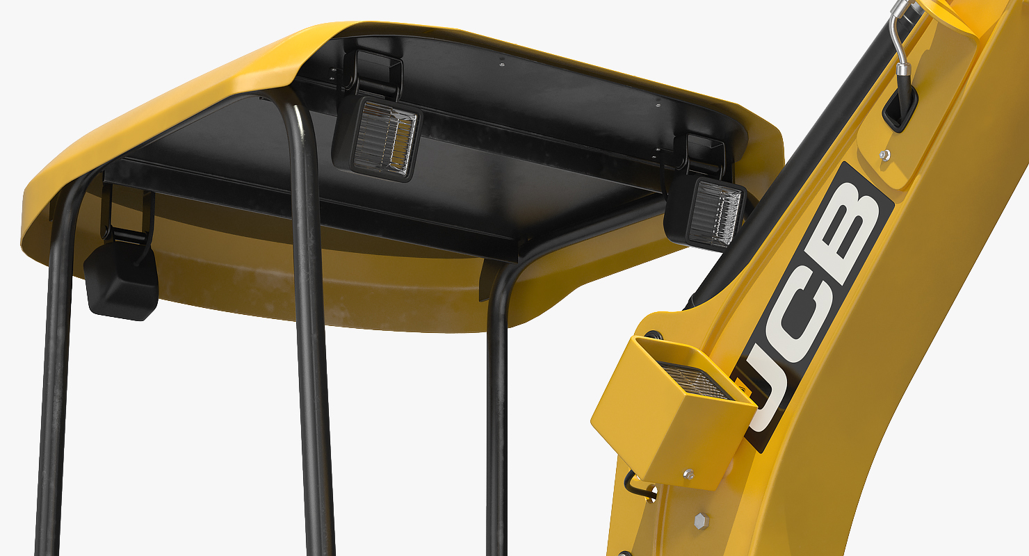 3D Mini Excavator JCB with Breaker Rigged model