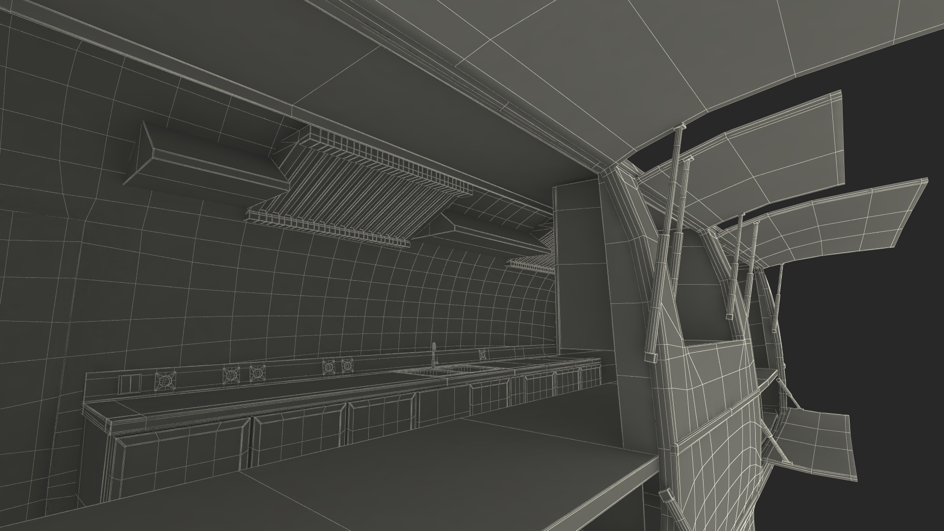 3D Food Truck Black