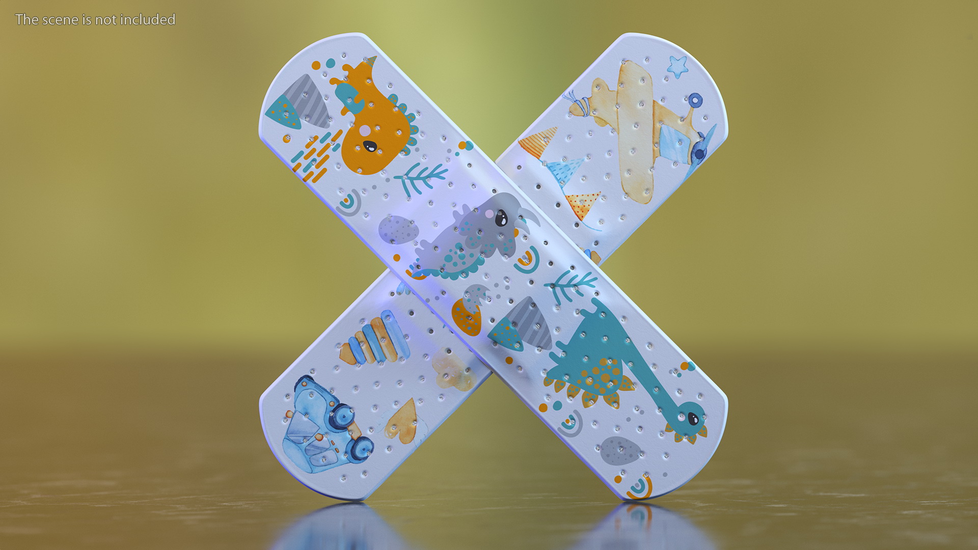 Band Aids Set for Kids 3D