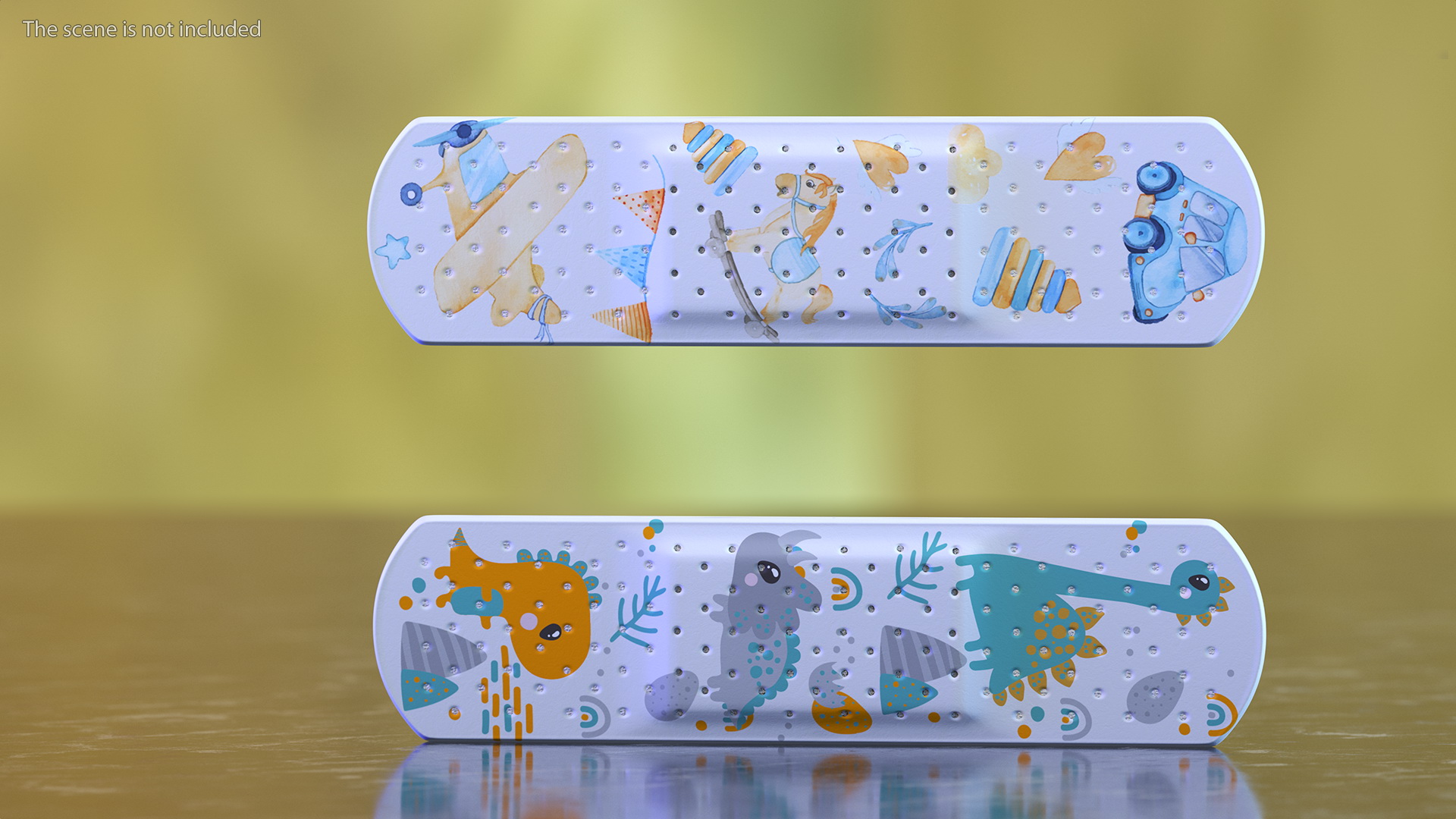 Band Aids Set for Kids 3D