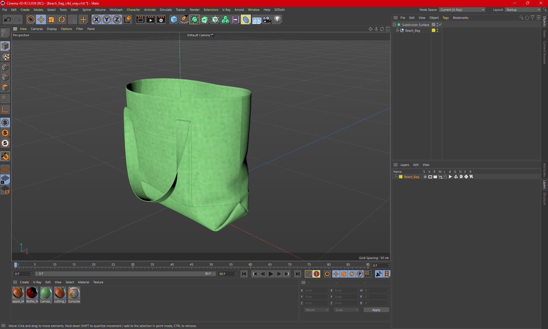 Beach Bag 3D model