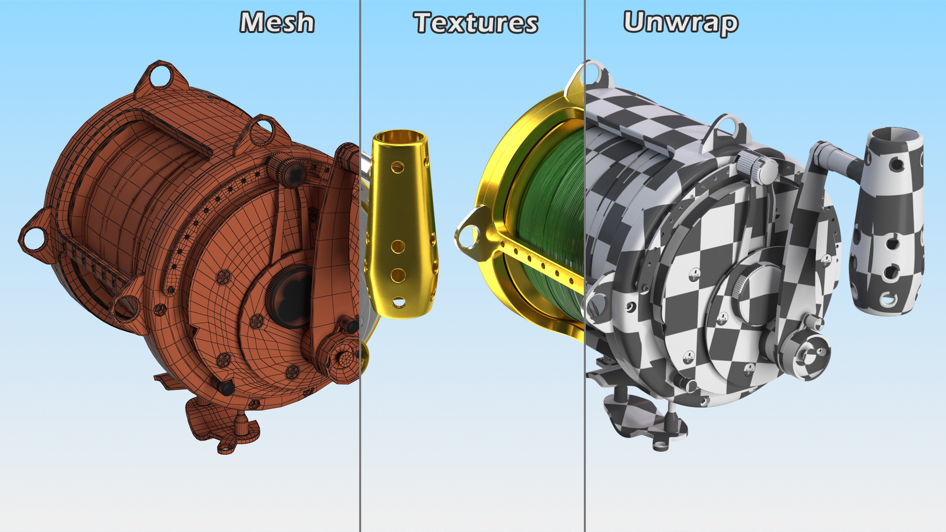 EatMyTackle 80 Wide 2Speed Fishing Reel 3D model