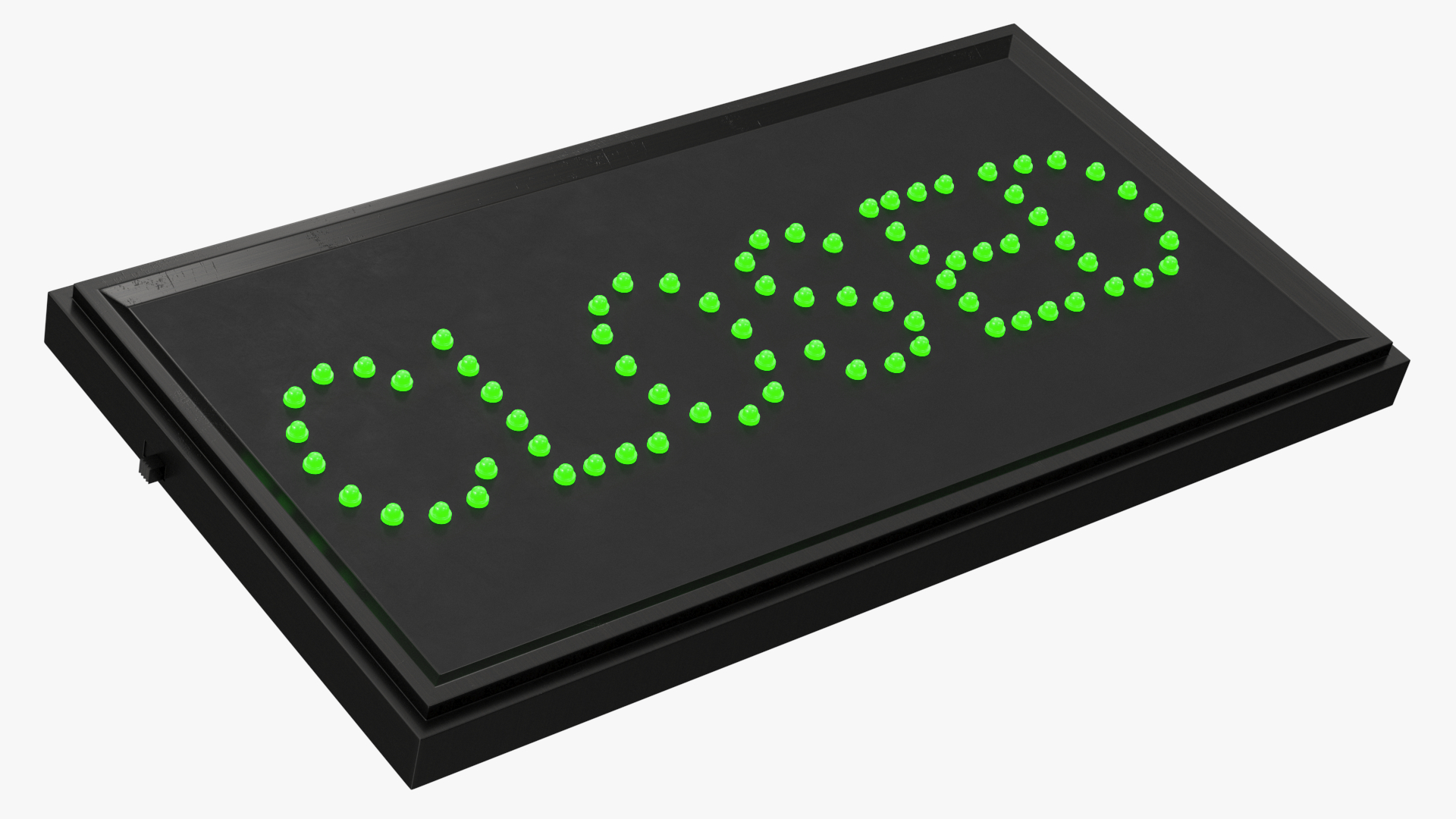 LED Light Business Sign Closed Green ON 3D model