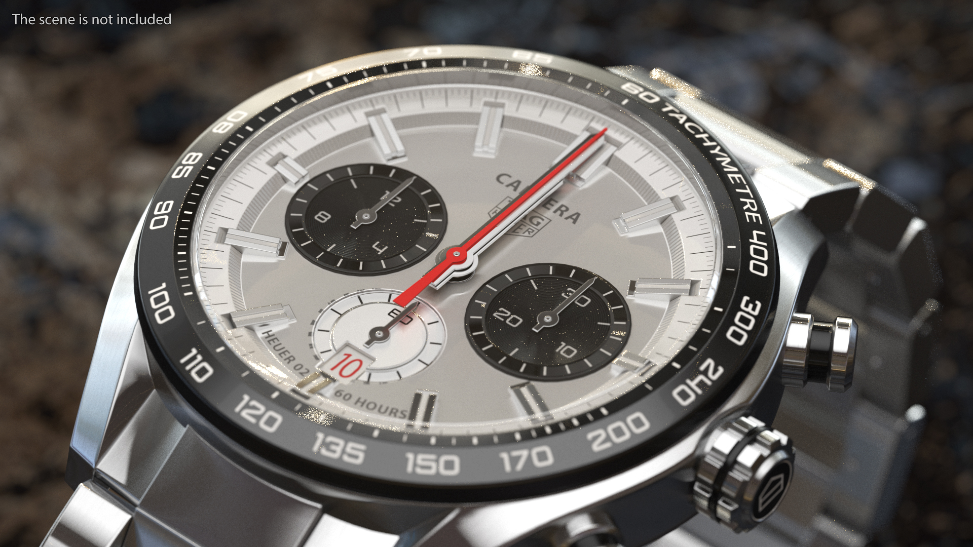 3D Tag Heuer Carrera Dial White model