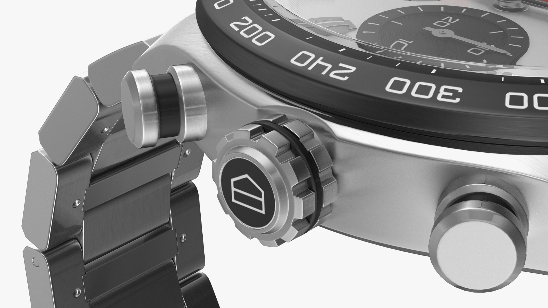 3D Tag Heuer Carrera Dial White model