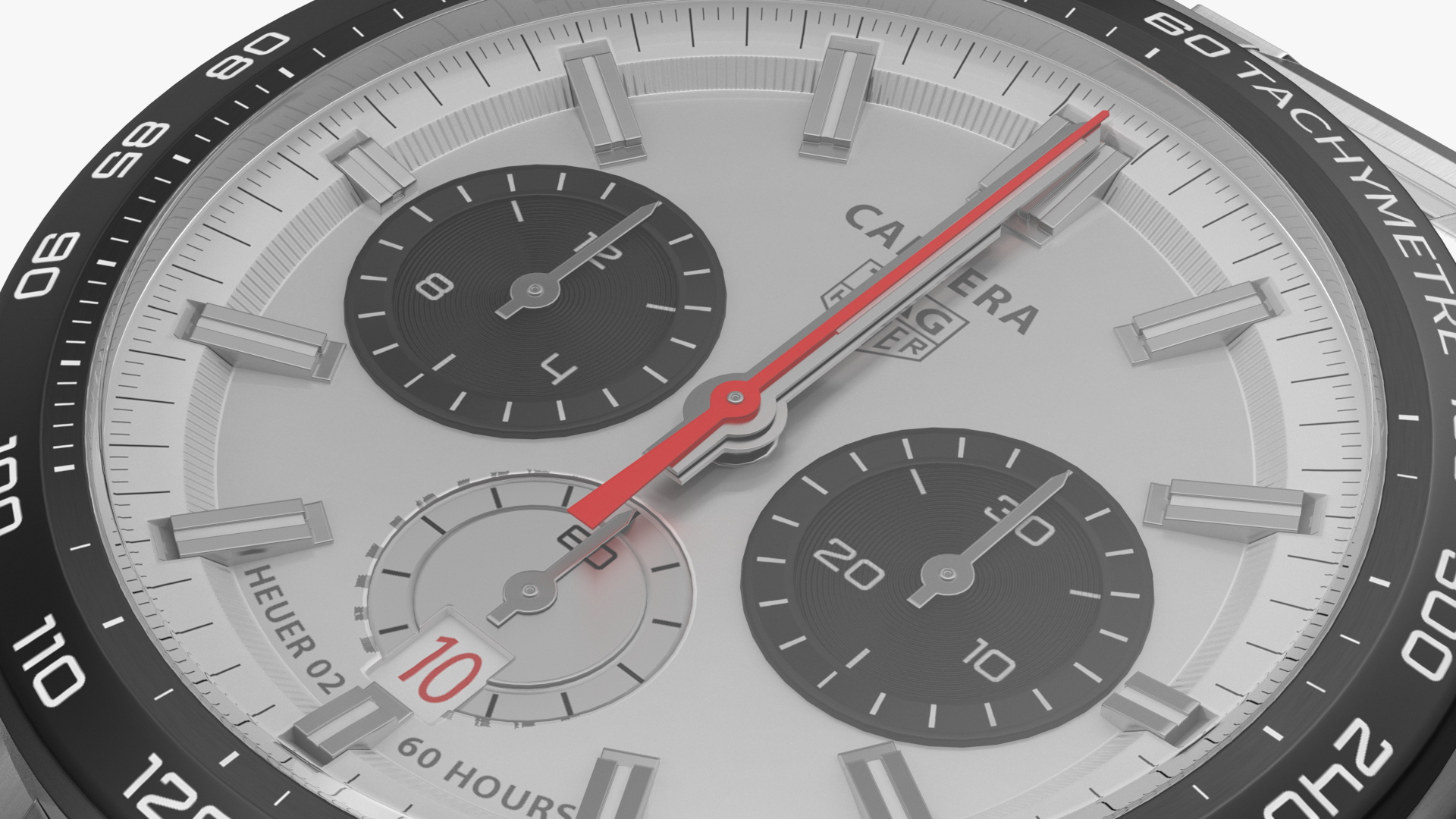 3D Tag Heuer Carrera Dial White model