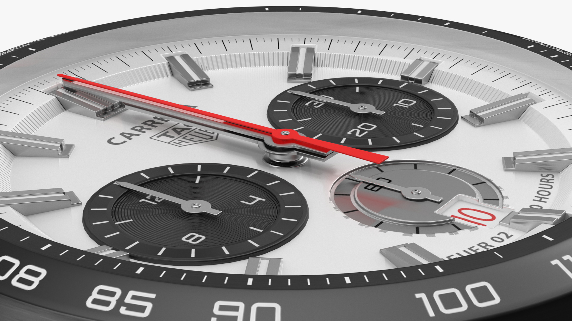 3D Tag Heuer Carrera Dial White model