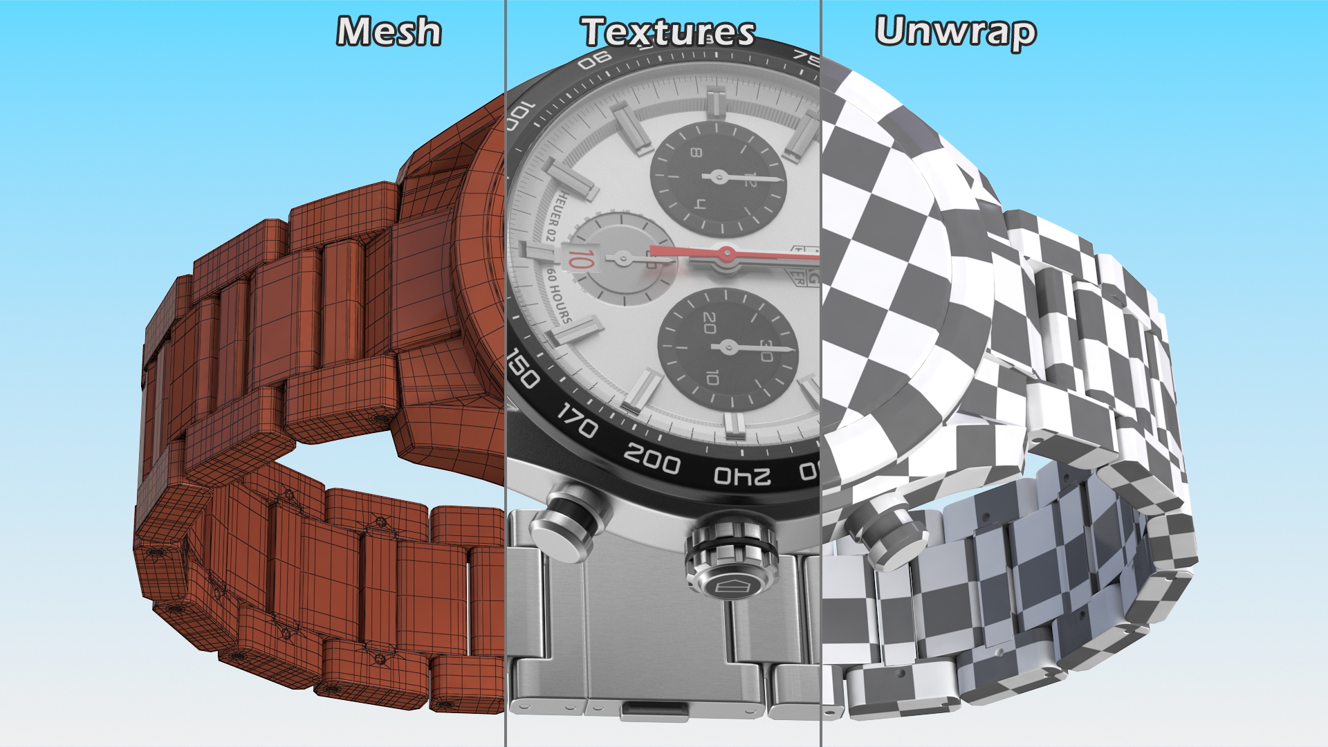 3D Tag Heuer Carrera Dial White model