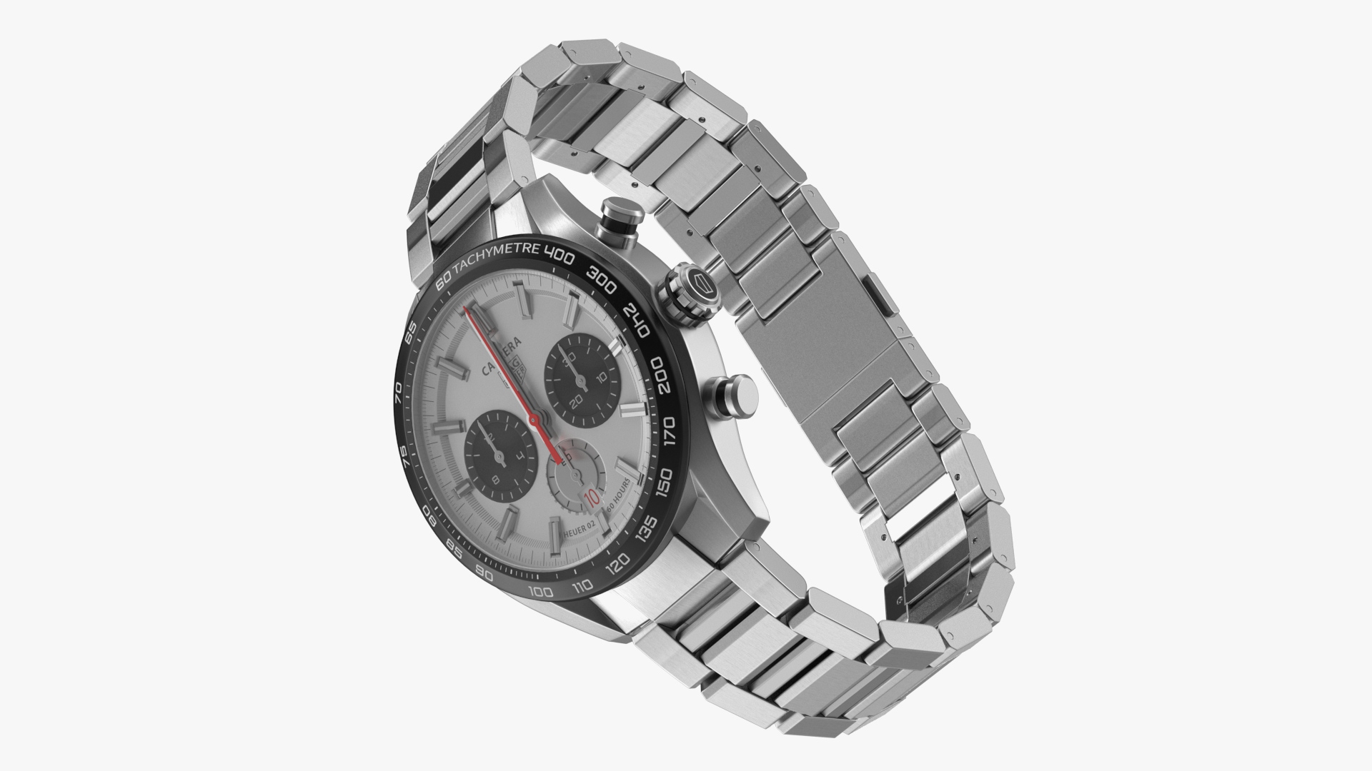 3D Tag Heuer Carrera Dial White model