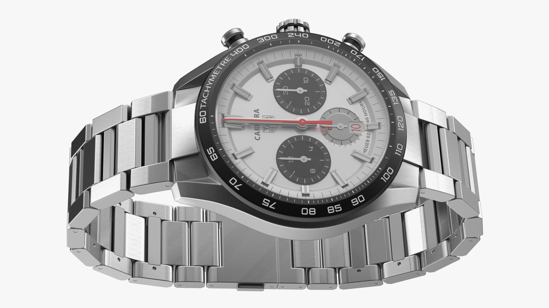 3D Tag Heuer Carrera Dial White model