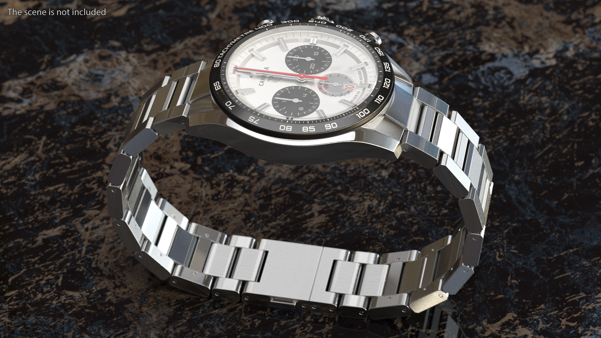 3D Tag Heuer Carrera Dial White model