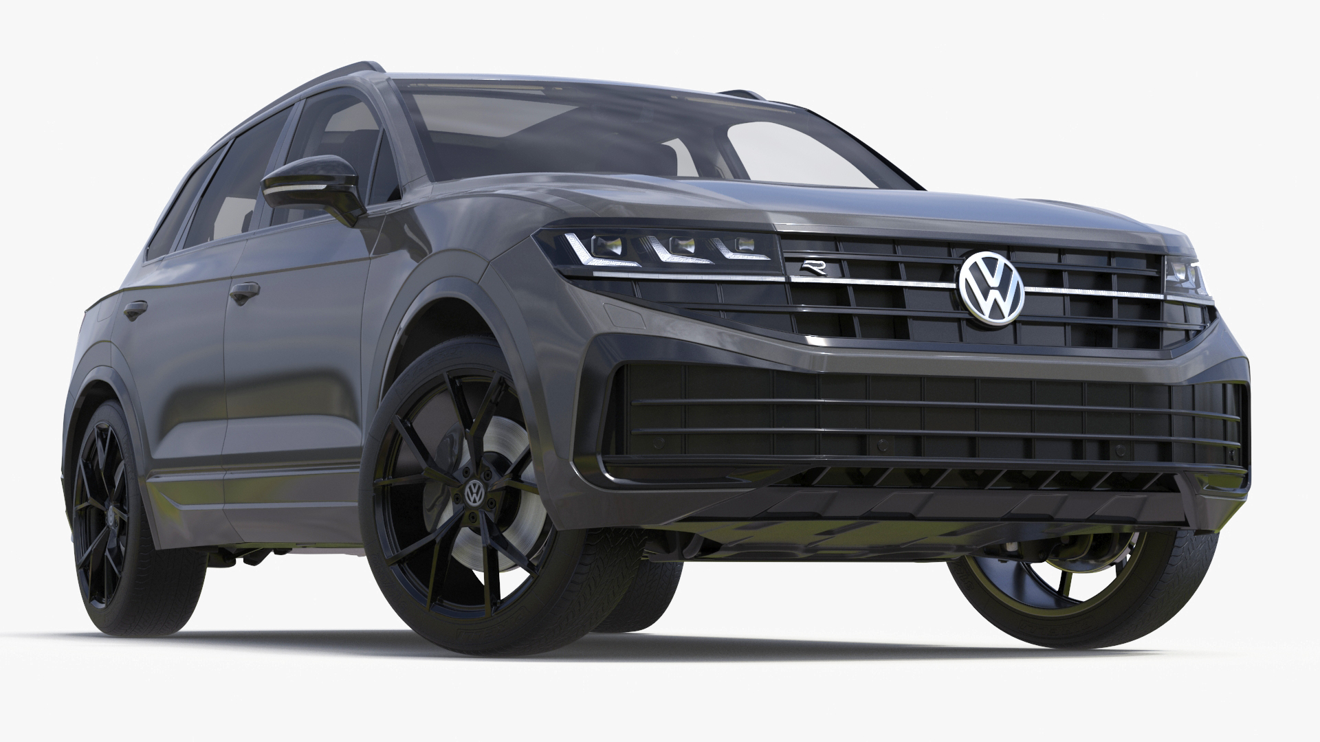 3D model Volkswagen Touareg 2024 Grey Rigged