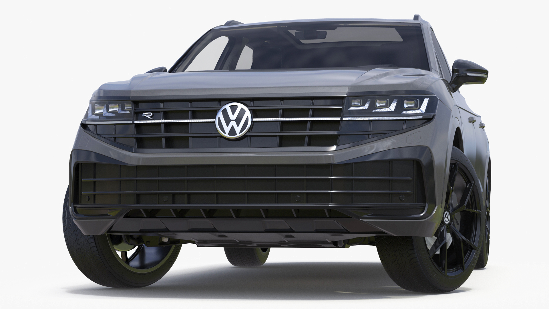 3D model Volkswagen Touareg 2024 Grey Rigged